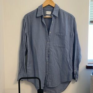 Aritzia/Community Cotton/linen button up